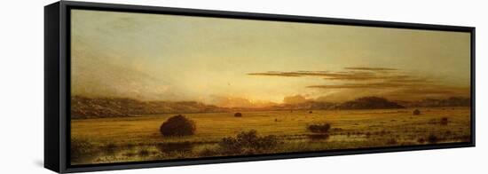 Sunrise, Hoboken Meadows, C.1875-1885-Martin Johnson Heade-Framed Stretched Canvas