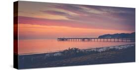 Sunrise in Binz on Rügen-Mandy Stegen-Stretched Canvas