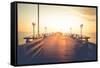 Sunrise in Binz on Rügen-Mandy Stegen-Framed Stretched Canvas