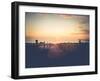 Sunrise in Binz on Rügen-Mandy Stegen-Framed Photographic Print