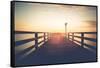 Sunrise in Binz on Rügen-Mandy Stegen-Framed Stretched Canvas