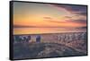 Sunrise in Binz-Mandy Stegen-Framed Stretched Canvas