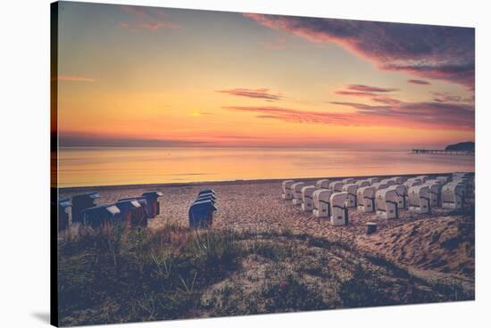 Sunrise in Binz-Mandy Stegen-Stretched Canvas