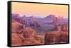 Sunrise in Hunts Mesa, Monument Valley, Arizona, USA-Elena_Suvorova-Framed Stretched Canvas