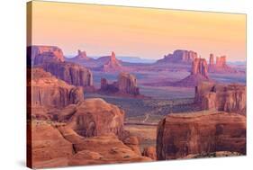Sunrise in Hunts Mesa, Monument Valley, Arizona, USA-Elena_Suvorova-Stretched Canvas