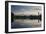 Sunrise in Ibirapuera Park with a Reflection of the Sao Paulo Skyline-Alex Saberi-Framed Premium Photographic Print