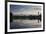 Sunrise in Ibirapuera Park with a Reflection of the Sao Paulo Skyline-Alex Saberi-Framed Photographic Print