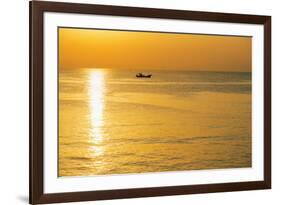 Sunrise in Kagoshima Bay, Kagoshima, Kyushu, Japan, Asia-Christian Kober-Framed Photographic Print