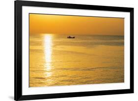 Sunrise in Kagoshima Bay, Kagoshima, Kyushu, Japan, Asia-Christian Kober-Framed Photographic Print