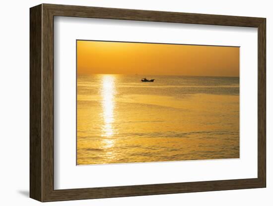 Sunrise in Kagoshima Bay, Kagoshima, Kyushu, Japan, Asia-Christian Kober-Framed Photographic Print