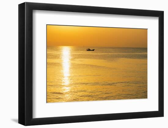 Sunrise in Kagoshima Bay, Kagoshima, Kyushu, Japan, Asia-Christian Kober-Framed Photographic Print