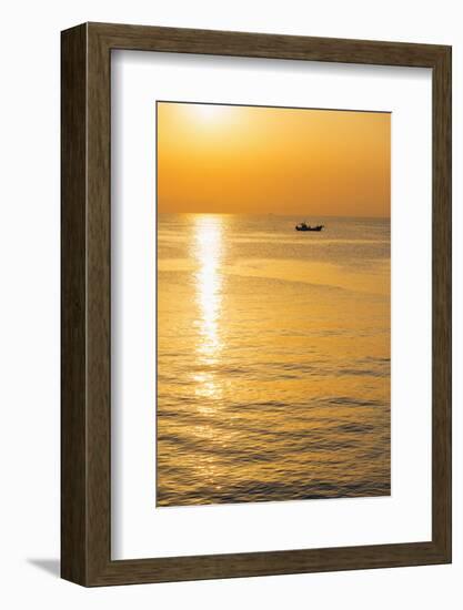 Sunrise in Kagoshima Bay, Kagoshima, Kyushu, Japan, Asia-Christian Kober-Framed Photographic Print