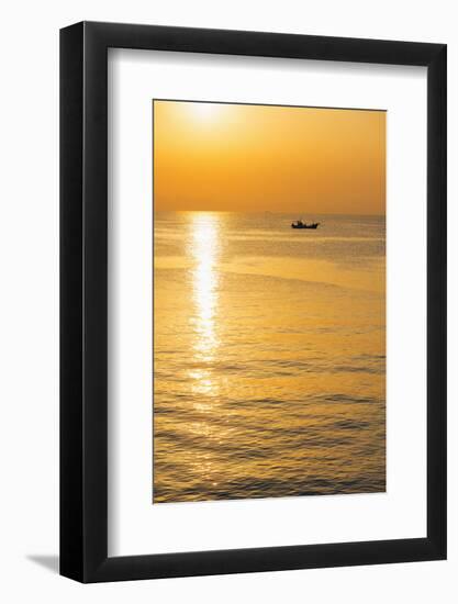 Sunrise in Kagoshima Bay, Kagoshima, Kyushu, Japan, Asia-Christian Kober-Framed Photographic Print