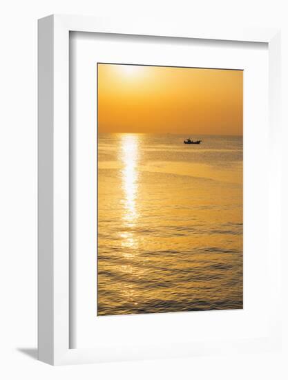 Sunrise in Kagoshima Bay, Kagoshima, Kyushu, Japan, Asia-Christian Kober-Framed Photographic Print