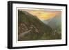 Sunrise in Nantahala Gorge, Western North Carolina-null-Framed Art Print