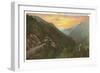 Sunrise in Nantahala Gorge, Western North Carolina-null-Framed Art Print