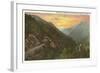 Sunrise in Nantahala Gorge, Western North Carolina-null-Framed Art Print