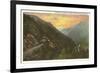 Sunrise in Nantahala Gorge, Western North Carolina-null-Framed Art Print