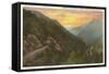 Sunrise in Nantahala Gorge, Western North Carolina-null-Framed Stretched Canvas