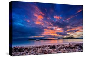 Sunrise in Nidri Lefkas Island Greece-Remy Musser-Stretched Canvas