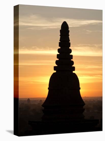 Sunrise in the Buddhist Temples of Bagan (Pagan), Myanmar (Burma)-Julio Etchart-Stretched Canvas