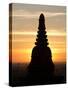 Sunrise in the Buddhist Temples of Bagan (Pagan), Myanmar (Burma)-Julio Etchart-Stretched Canvas