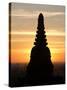Sunrise in the Buddhist Temples of Bagan (Pagan), Myanmar (Burma)-Julio Etchart-Stretched Canvas
