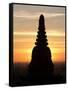 Sunrise in the Buddhist Temples of Bagan (Pagan), Myanmar (Burma)-Julio Etchart-Framed Stretched Canvas