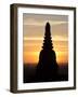 Sunrise in the Buddhist Temples of Bagan (Pagan), Myanmar (Burma)-Julio Etchart-Framed Photographic Print