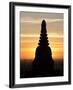 Sunrise in the Buddhist Temples of Bagan (Pagan), Myanmar (Burma)-Julio Etchart-Framed Photographic Print