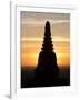 Sunrise in the Buddhist Temples of Bagan (Pagan), Myanmar (Burma)-Julio Etchart-Framed Photographic Print