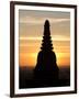 Sunrise in the Buddhist Temples of Bagan (Pagan), Myanmar (Burma)-Julio Etchart-Framed Photographic Print