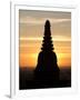 Sunrise in the Buddhist Temples of Bagan (Pagan), Myanmar (Burma)-Julio Etchart-Framed Photographic Print