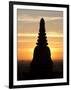 Sunrise in the Buddhist Temples of Bagan (Pagan), Myanmar (Burma)-Julio Etchart-Framed Photographic Print