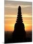 Sunrise in the Buddhist Temples of Bagan (Pagan), Myanmar (Burma)-Julio Etchart-Mounted Photographic Print