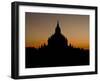 Sunrise in the Buddhist Temples of Bagan (Pagan), Myanmar (Burma)-Julio Etchart-Framed Photographic Print