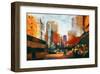 Sunrise in the City-null-Framed Art Print