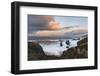 Sunrise in the clouds alone the coast of Soberanes Point in Big Sur, California.-Sheila Haddad-Framed Photographic Print