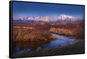 Sunrise in the Eastern Sierra Nevada Mountains-Sheila Haddad-Framed Stretched Canvas