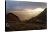 Sunrise in the Fladinger Mountain On the Left, Alps, South Tirol-Rolf Roeckl-Stretched Canvas