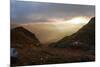 Sunrise in the Fladinger Mountain On the Left, Alps, South Tirol-Rolf Roeckl-Mounted Photographic Print