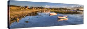 Sunrise in the Harbour at Challapampa Village, Lake Titicaca, Bolivia-Matthew Williams-Ellis-Stretched Canvas