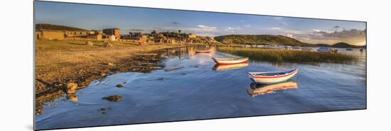 Sunrise in the Harbour at Challapampa Village, Lake Titicaca, Bolivia-Matthew Williams-Ellis-Mounted Photographic Print