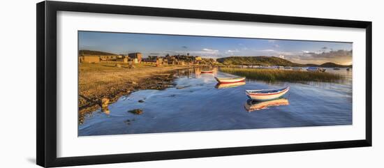 Sunrise in the Harbour at Challapampa Village, Lake Titicaca, Bolivia-Matthew Williams-Ellis-Framed Photographic Print