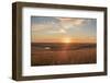 Sunrise in the Kansas Flint Hills-Michael Scheufler-Framed Photographic Print