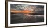 Sunrise in the Mudflat, Close to List (Municipality), Sylt (Island), Schleswig-Holstein, Germany-Rainer Mirau-Framed Photographic Print