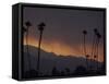 Sunrise in the San Gabriel Mountains Santa Anita 24th, October 2003-null-Framed Stretched Canvas