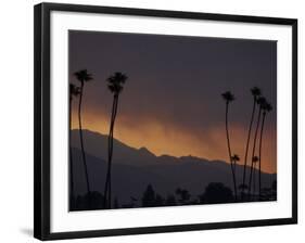 Sunrise in the San Gabriel Mountains Santa Anita 24th, October 2003-null-Framed Photographic Print