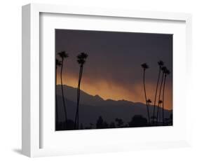 Sunrise in the San Gabriel Mountains Santa Anita 24th, October 2003-null-Framed Photographic Print