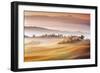 Sunrise in Val d'Orcia-Marcin Sobas-Framed Photographic Print